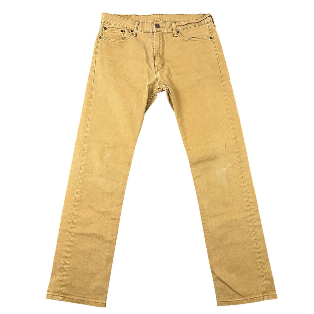 Levi's 511 Slim Fit Jeans Mens 32x32 Tan Khaki Mens Stretch Denim